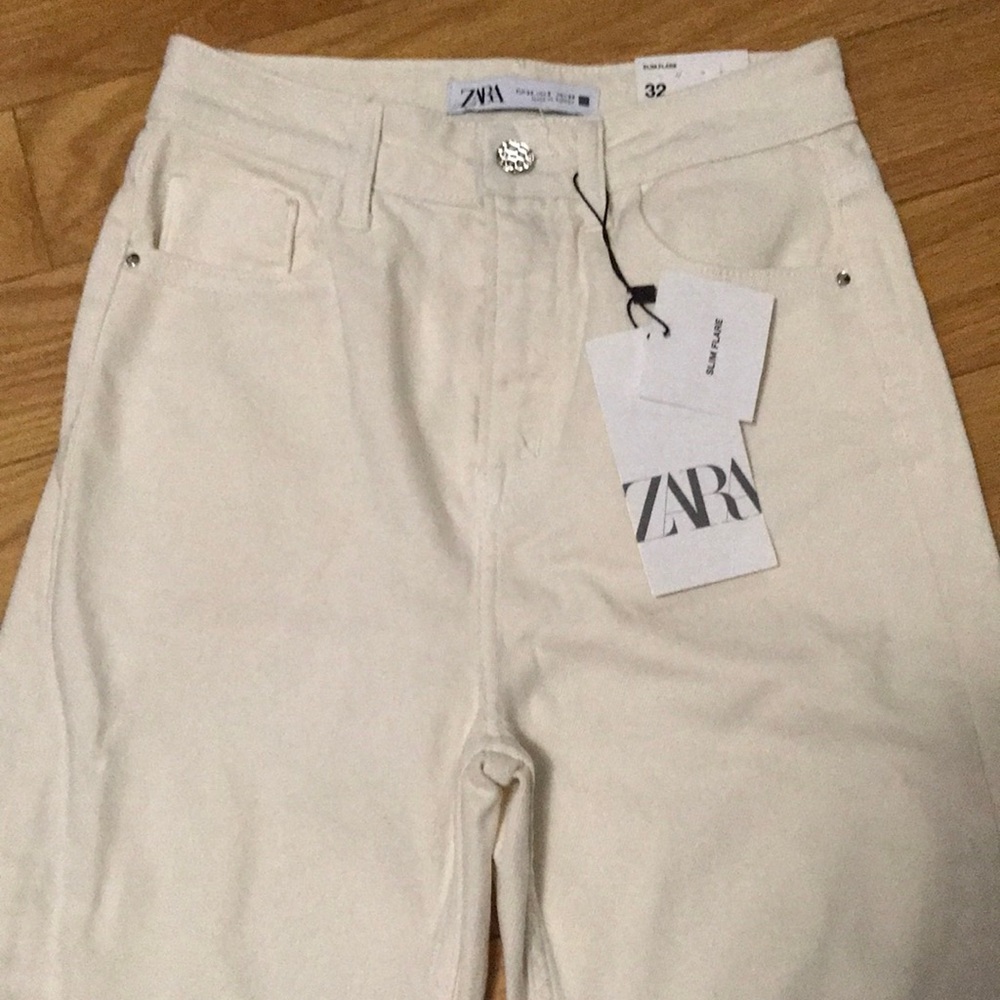 Ecru Denim Jeans